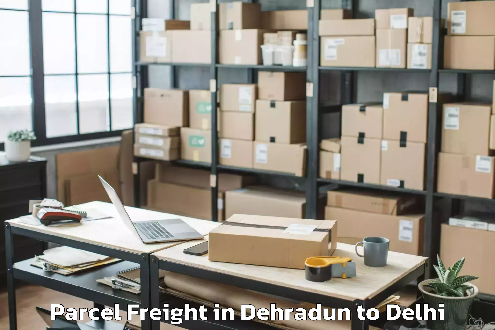 Top Dehradun to Vivek Vihar Parcel Freight Available